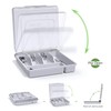 QINOL Silverware Organizer with Cover, Portable Cutlery Holder Flatware Tray