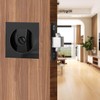 Pocket Door Lock, Matte Black Privacy Square Door Latch, DContemporary