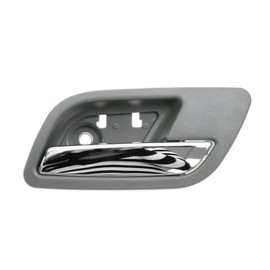 TRQ Dark Gray & Chrome Rear Inside Interior Door Handle Passenger RH Compatible with GM
