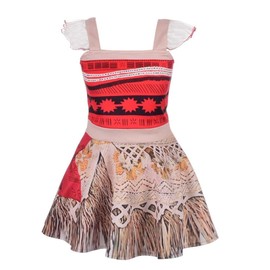 [Dressy Daisy] 女の子 冒険 コスプレ コスチューム ドレスセット 子供 モアナと伝説の海風 プリンセスドレス ハロウィン 仮装 12~18ヶ月