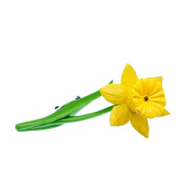 Miniblings Daffodil Brooch Brooch Pin Button Flower Narcissus Spring Easter