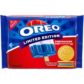 Oreo, Galletas Sandwich Edición Limitada Firecracker Pop con Crema Sabor Explosivo, 325 g