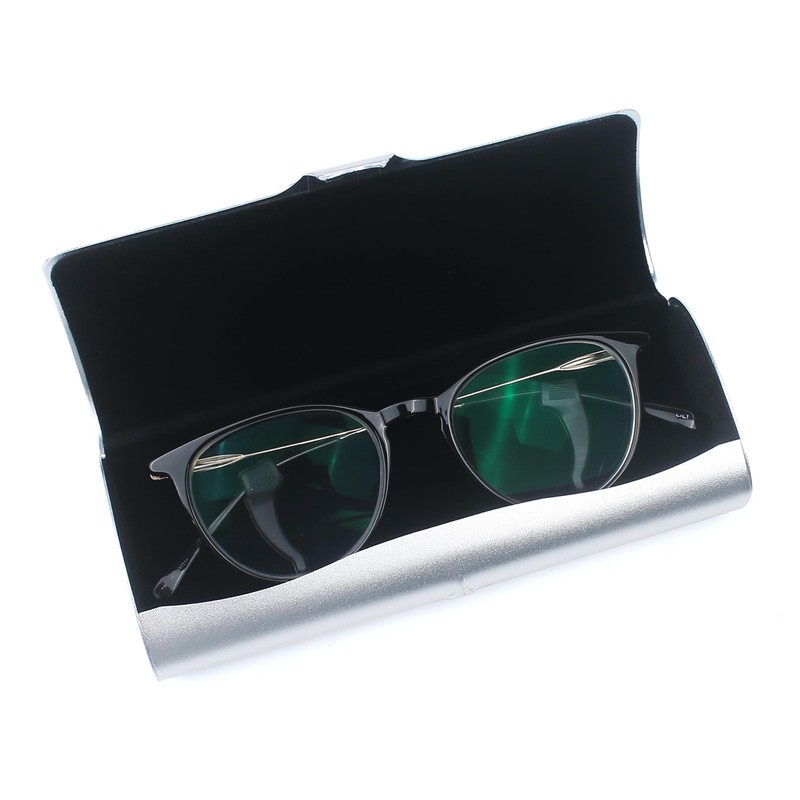Slim Eyeglass Case, Metal Aluminum Eyeglass Hard Shell, Ultra Thin