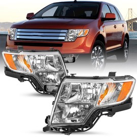 SOCKIR - For 2007 2008 2009 2010 Ford Edge [Halogen Type] OEM Headlight Headlamp Assembly Pair Set FO2503228 FO2502228 (Left+Right)