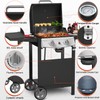 Propane Gas Grill 21000 BTU with 2-Burner,325 sq.in. Outdoor BBQ