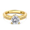 Jeulia Classic Moissanite Diamond Ring Sterling Silver Ring Engagement Promise