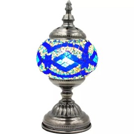 Handmade Stained Glass Mosaic Table Lamp Light Turkish Moroccan For Home Decor