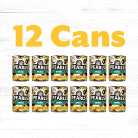 Pearls Small Ripe Pitted Olives, Pack of 12, 6 oz Cans