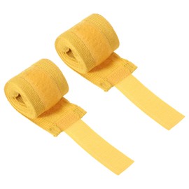 PATIKIL Boxing Hand Wraps, 2 Pcs 98 Inch Length Elastic Boxing Wraps Cotton Fist Mitts Wrist Straps Protection for Muay Thai Martial Arts Kickboxing Bandages, Yellow