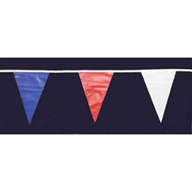 Klicnow Red White and Blue Bunting 30 Flags 9metre