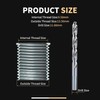SENNMONN 7/16-14 SAE Thread Repair Kit with Insert HSS Drill,