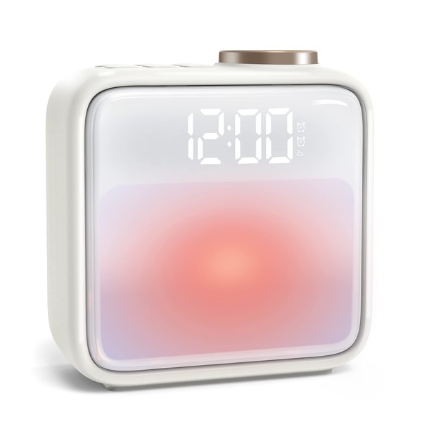 AIRIVO Alarm Clock Night Lights, Built-in Battery Alarm Clock for