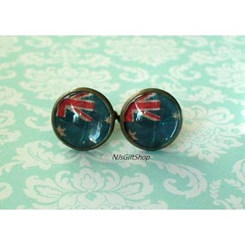 16 mm Old vintage Australian flags Cuff Links ,Mens Accessories
