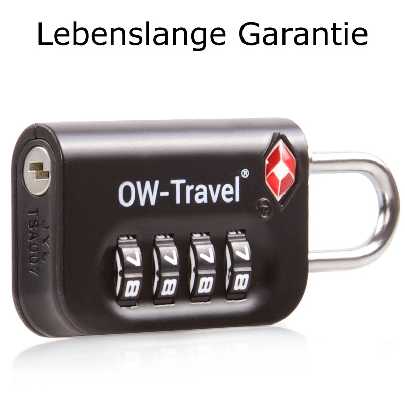 OW-Travel Combination Lock 4 Digit Suitcase Lock Padlock Luggage Lock