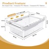 SNSLXH 2 Pack Refrigerator Drawer Organizer, Pull Out Shelf Storage