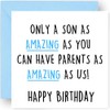 Son Birthday Card - Adult - Funny - Birthday Cards