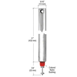 C.R. LAURENCE FH1720 CRL 17" Tubular Spiral Tilt Window Balance Red Bushing
