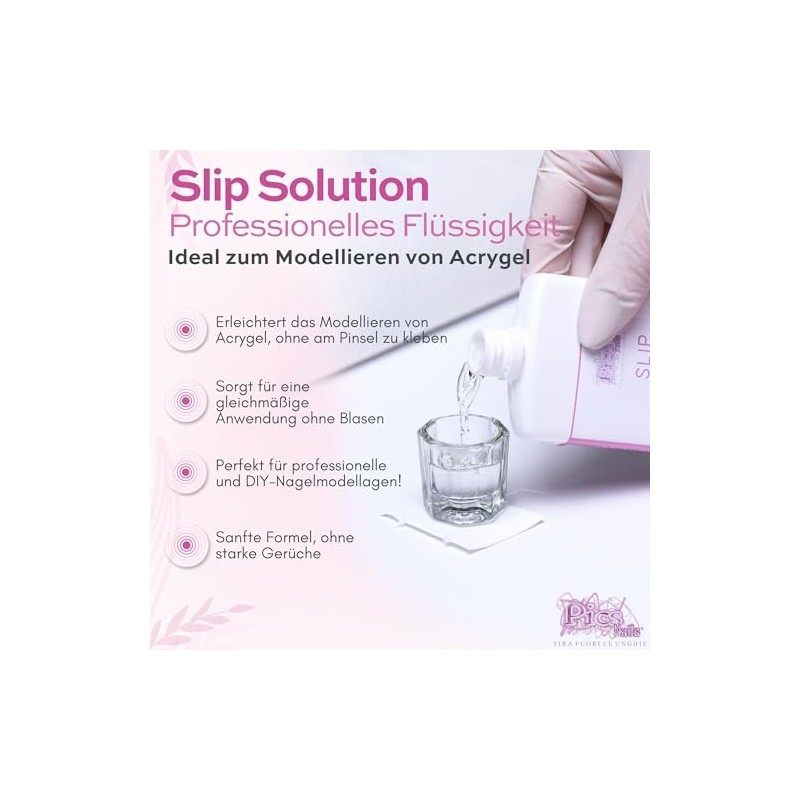 Slip Solution 100 ml Professional Liquid for Nails - Modelling