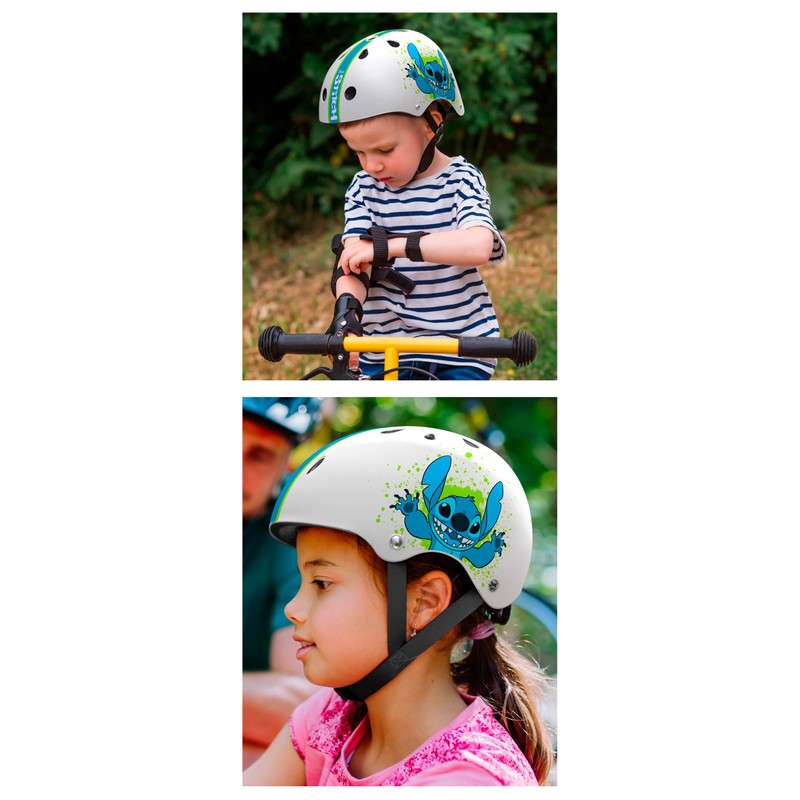 STAMP Unisex Youth Casque Skate Stitch, Blue, S
