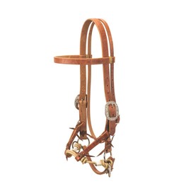 Weaver Leather Justin Dunn Bitless Bridle, Russet, Horse