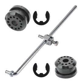 52105555AA Transfer Case Shifter Control Lever with 2 Clip+ 68078974AA Shift Linkage Bushings Kit Compatible with Dodge Ram 1500 2500 3500 2002 2003 2004 2005 4x4 models