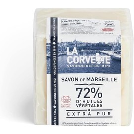 La Corvette Jabón Orgánico Extra Puro Envuelto en Cubo Hipoalergenico, Hecho 100% de Aceites Vegetales Puros, Sin Parabenos, 200 g.