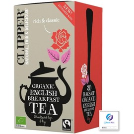 Clipper English Breakfast Organic Fair Trade Tea, 20 P., Organic English Breakfast Tea 20P, With Global Wish Open Date Label