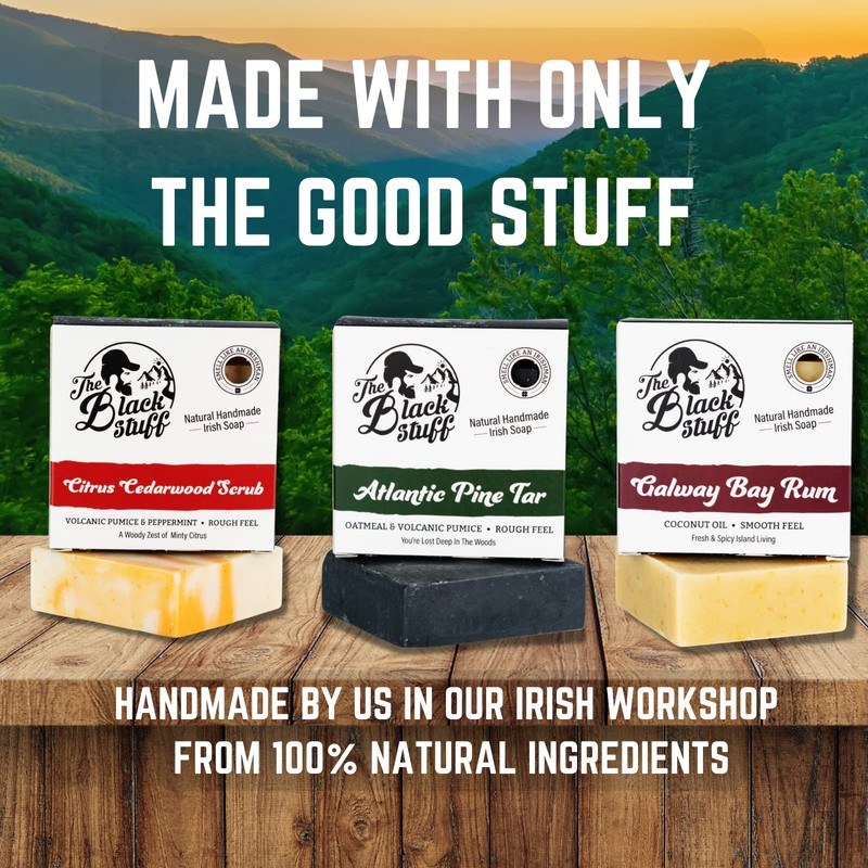 The Black Stuff All Natural Organic Soap Bar - Pack