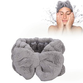 Diademas Faciales de Spa, Diadema Maquillaje Franela Suaves Bandas cinta maquillaje pelo mascarilla para labios de mujer Banda elástica el cabello las mariposas mujeres Face Spa felpa #)