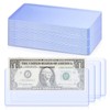 30 Pack Dollar Bill Sleeves, 6.8x2.9 Inch Clear Currency Sleeves