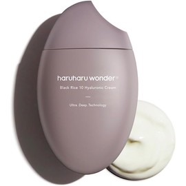 HARUHARU wonder Black Rice 10 Hyaluronic Cream, 1.6 fl oz, Face Moisturizer, Vegan, Cruelty Free, Daily skincare, Korean Skincare