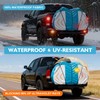 Bike Cover for Transport on Rack,15Mil Thickness PE Material,Elastic Straps