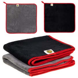 MORO DETAIL Mikrofasertücher, sehr saugfähig, für Auto und Motorrad, waschbar, weich, 2 Stück