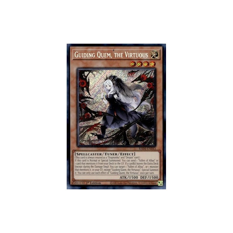 Guiding Quem, The Virtuous (Secret Rare) - RA04-EN043 - Secret