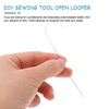 Long Beading Needles Large Eye Curved Beading Needles, Alloy Beaded