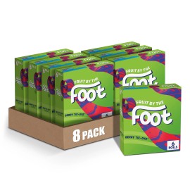 Fruit by the Foot 6 Count Pack of 8 Fruit Flavored Snacks Gluten Free Treats