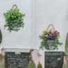 XONOR 4Pcs Galvanized Metal Hanging Wall Planter, Rustic Wall Flower