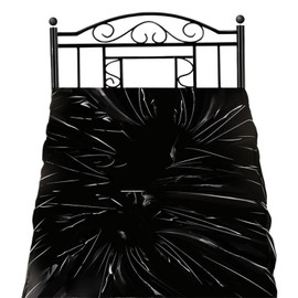 Lenzuolo impermeabile 200 x 220 CM Lenzuola Impermeabili in PVC Copriletto da Gioco in Plastica Telo Impermeabile Letto Nero per Evitare Che Il Materasso Si Bagni
