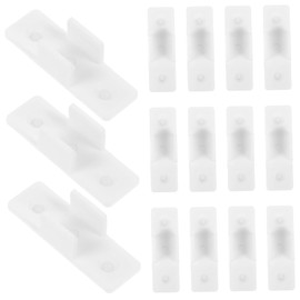 Operitacx Whiteboard Pen Holder, Extendable Pen Holder, Pen Buckles, Pen Attachment Clips, Pen Organiser, Plastic, Office, Erasable, Small Pen Holder, White, Pack of 20