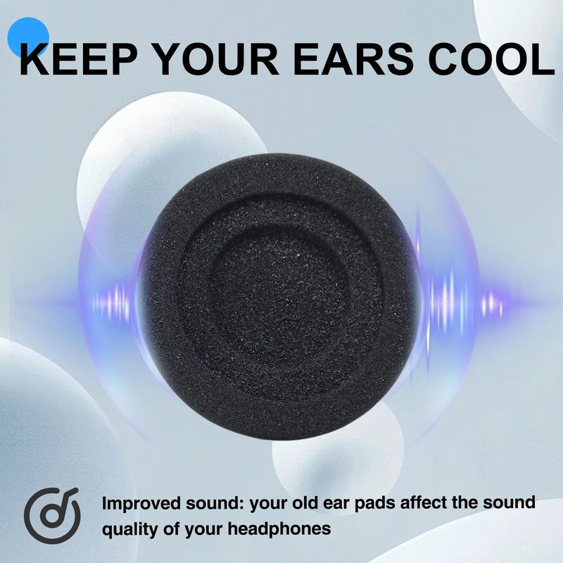 Annlpoy 4 x headphones, ear pads, headphone cover, comfortable, durable