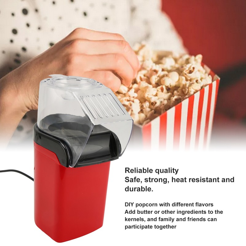 Mini Popcorn Machine Oil Free Healthy Hot Air Popcorn Maker