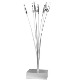 Photo Holders - ROSENICE 8-branch Tree Style Card Note Desk Memo Clips Holder(Silver)