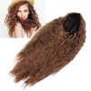 Light Brown Wave Wig Adjustable Charming Breathable Comfortable Fluffy Heat