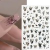 8 sheets/640 Nail Art Decorative Stickers with Various Aurora Butterfly,