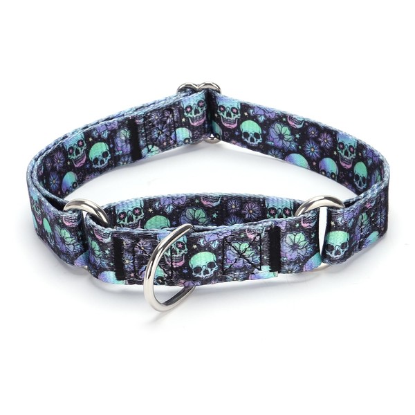 haoyueer Martingale Dog Collars - Flower Multicolor Cute Patterns, Adjustable