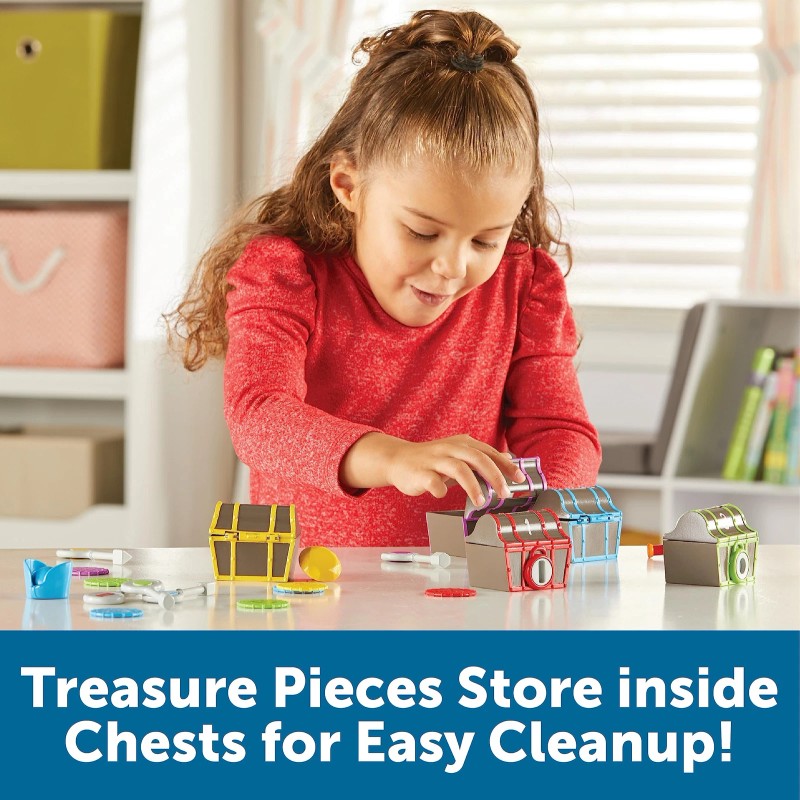 Learning Resources Sorting Surprise Pirate Treasure Toy for Kids Unlock