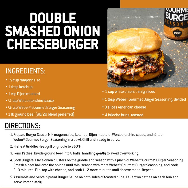 Weber Gourmet Burger Seasoning, 5.75 oz (Pack of 6)