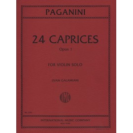 Paganini, Niccolo- 24 Caprices for Violin - by Ivan Galamian - Published by International
