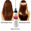 Thermal Hair Protector Spray - Enhances Shine, Eliminates Frizz, Detangles,