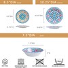ZAROCRUS 18 Pieces Melamine Dinnerware Sets, Service for 6, Paisley